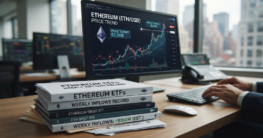 Ethereum price targets $2,000 as ETFs record largest weekly inflow in months