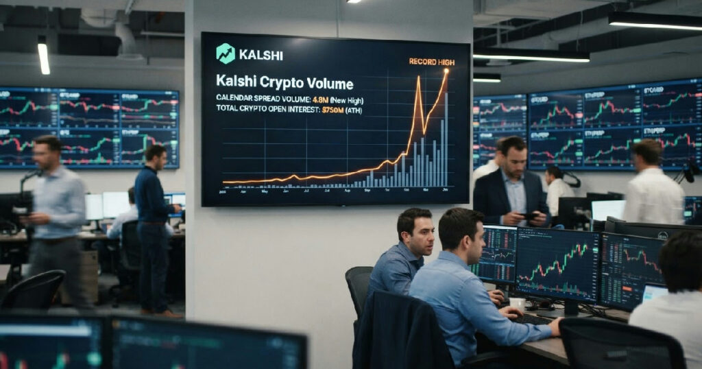 Kalshi crypto volume: Kalshi crypto prediction volumes hit new records amid bullish market shift