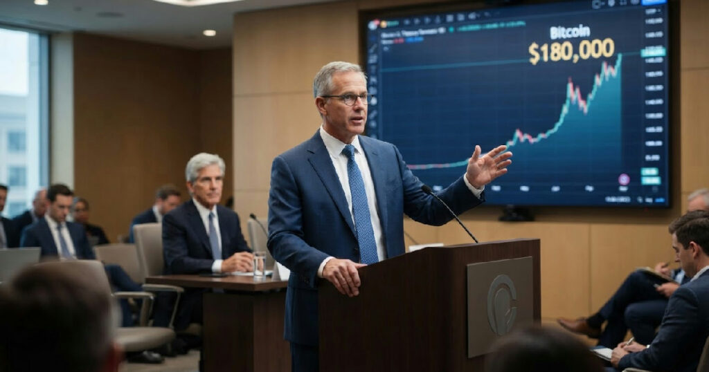 Mark Connors projects $180,000 Bitcoin as Treasury buybacks shift macro outlook