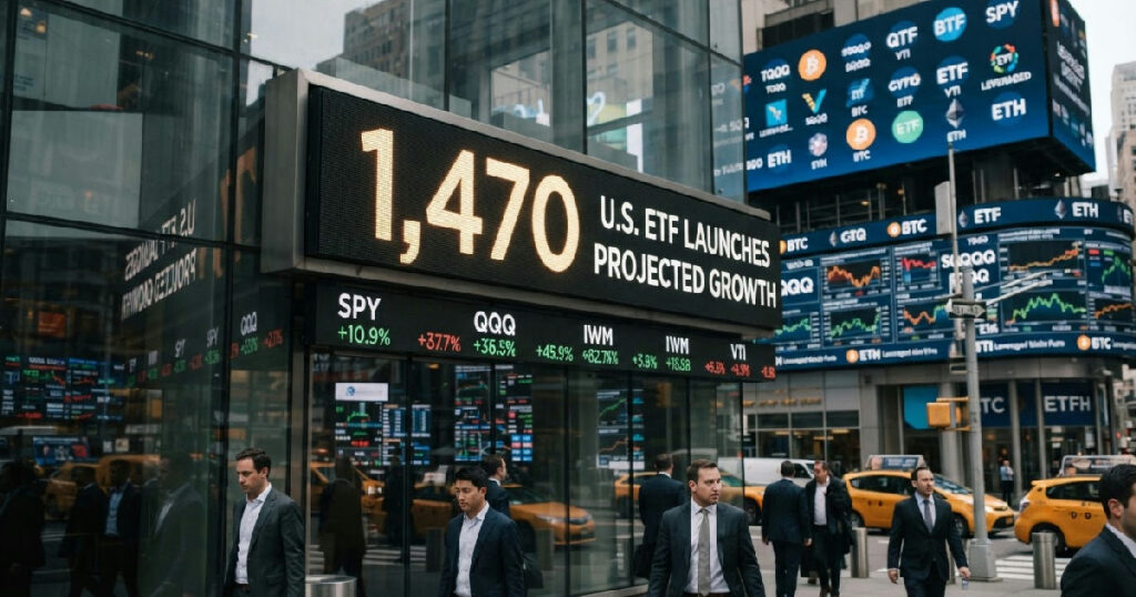 U.S. ETF Boom Continues Pace Towards 1,470 Launches; Crypto Funds' Performance Unclear