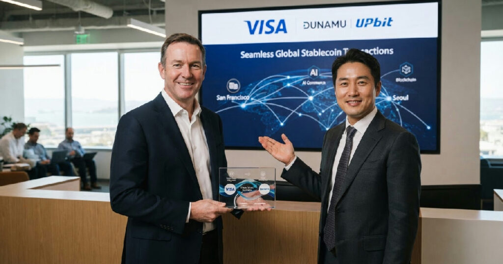 Visa, Dunamu forge strategic alliance for stablecoin payments and AI commerce