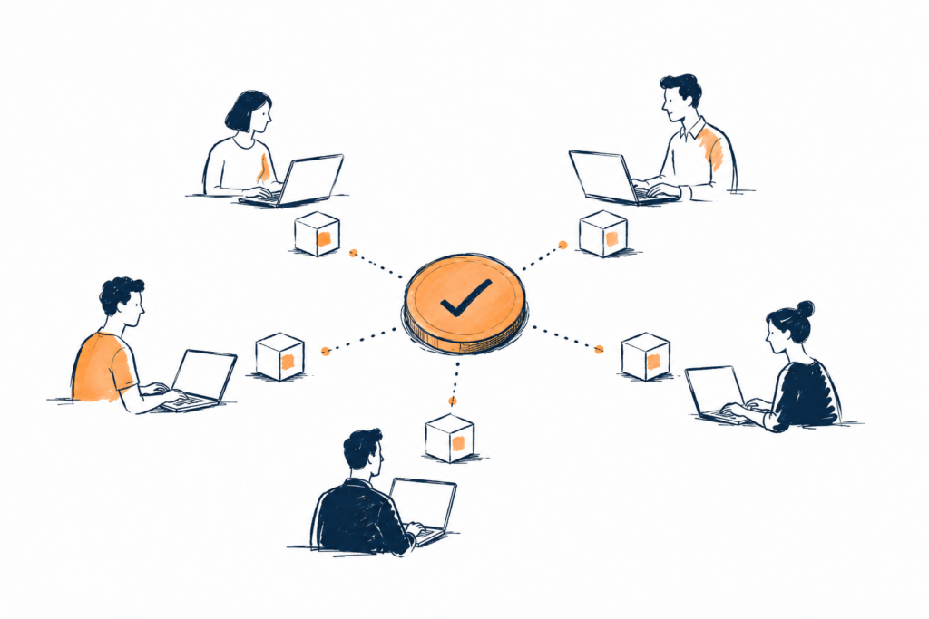 How Does a Blockchain Reach Consensus Without a Central Authority?