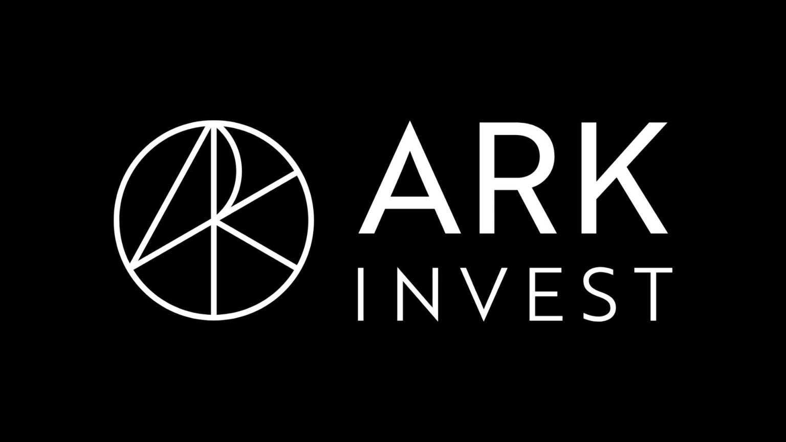 White ARK Invest logo on a black background