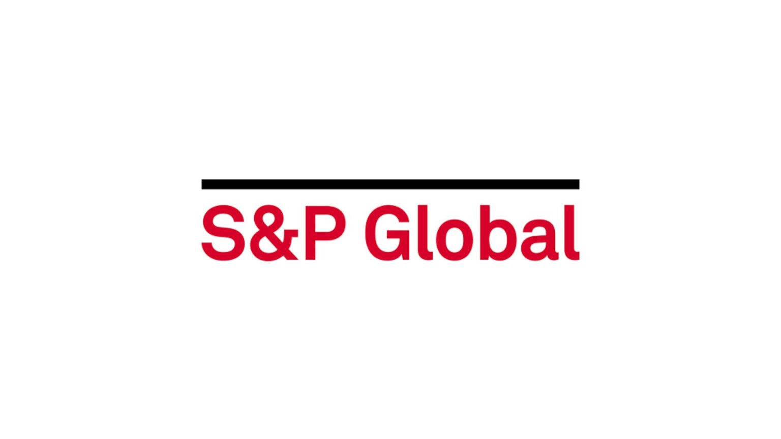 Red “S&P Global" wordmark centered on a plain white background
