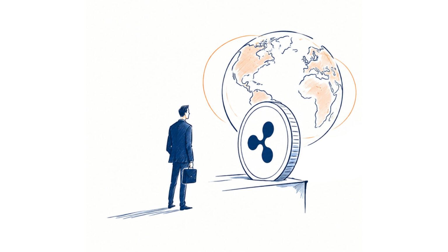 RLUSD stablecoin representing the US dollar moving from traditional financial reserves into an onchain blockchain network
