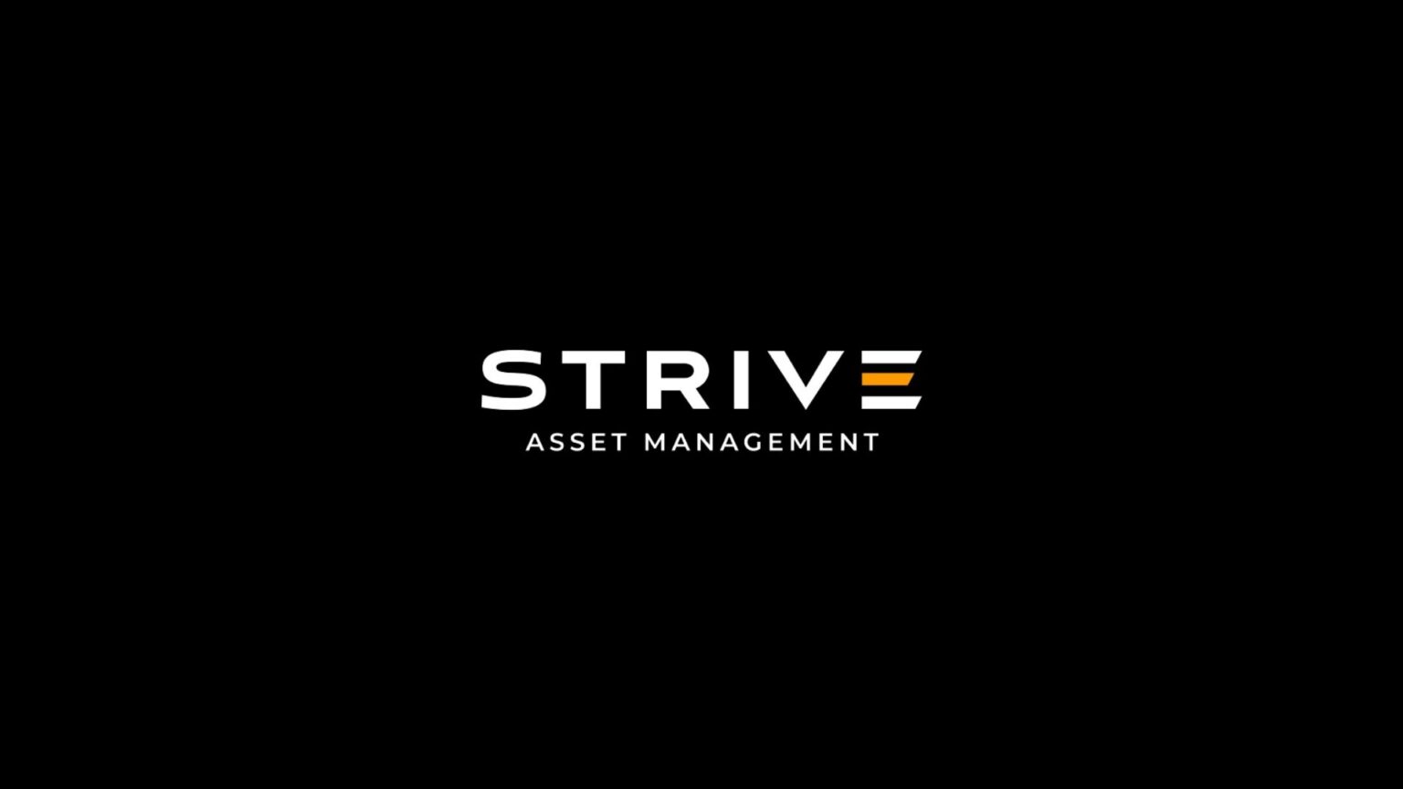 Strive logo on a black background