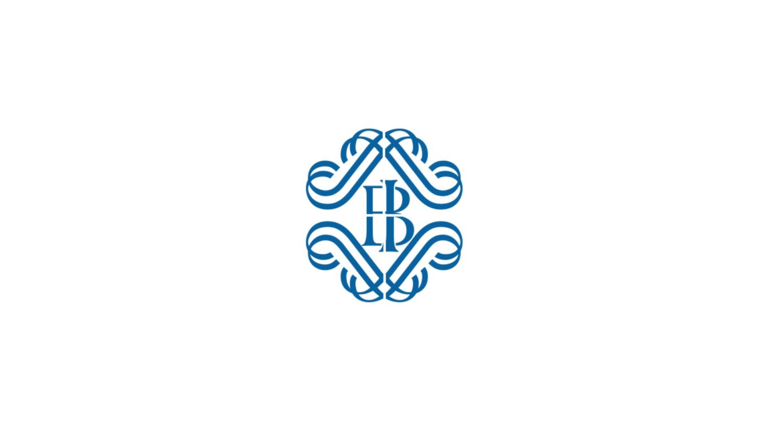 Banca d’Italia logo in light blue over a white background