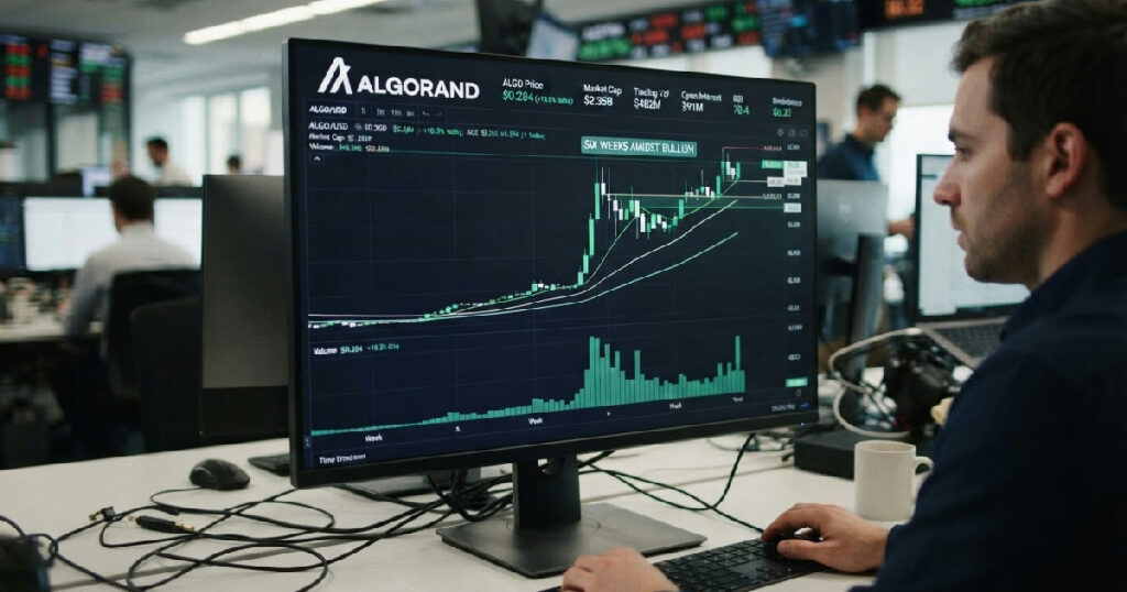 algorand algo rally surges 72% in six weeks amidst bullish momentum