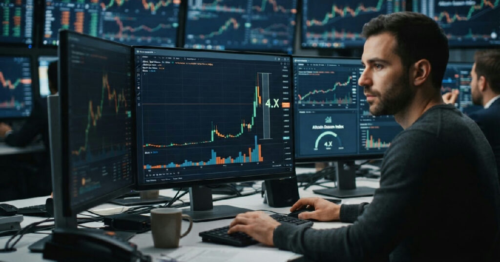 Altcoin Spot Volume Outpaces Bitcoin by 4x