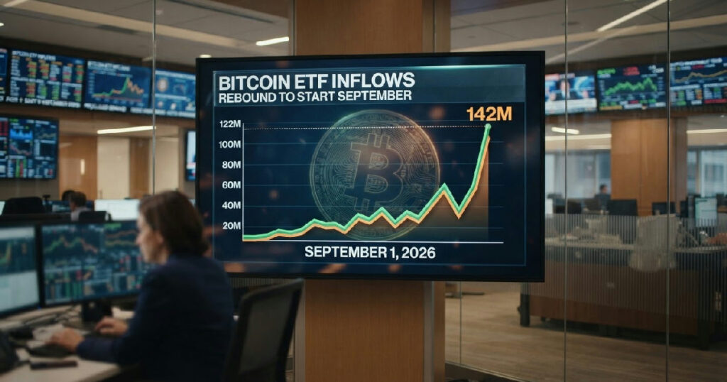 Bitcoin ETF Inflows Rebound with $142 Million to Start September