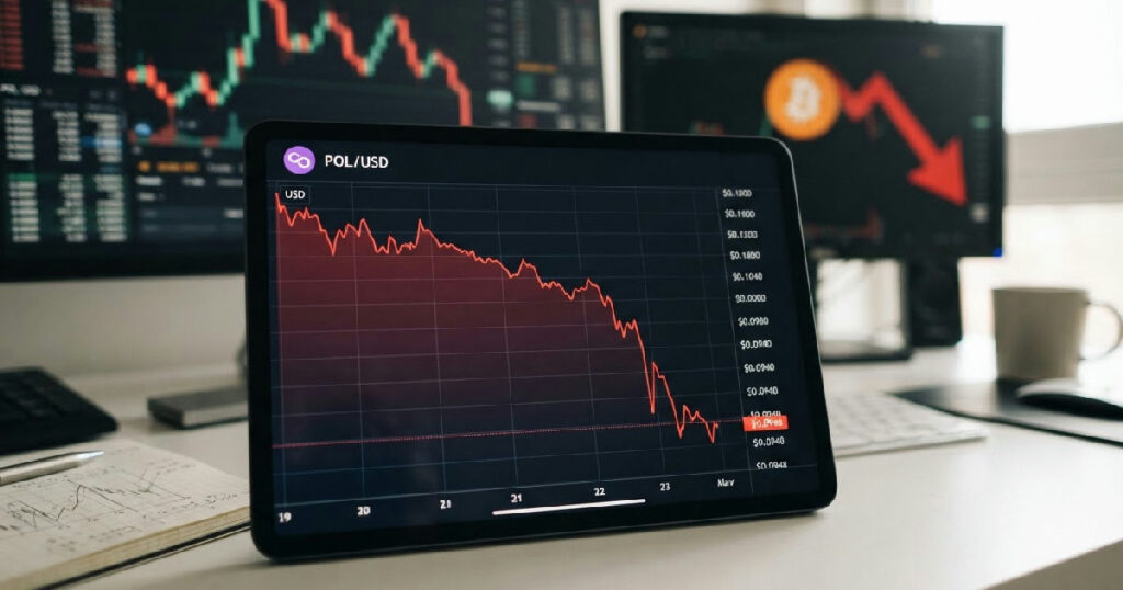 Polygon POL token price: Polygon POL Token Plunges 8.9% as Key Support Breaches $0.10